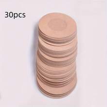 30 Pieces Of Ultra-Thin Disposable Nipple Covers - Breathable Non-Woven Fabric Material, Anti-Bulge Design, Round And Floral Shapes, Seamless Fashion Accessory Suitable For Clothing, Swimwear, And Wedding Photography - tròn - Xem 12
