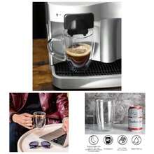 - Tazas de caf de cristal de doble pared con asa, vidrio de caf aislado, tazas de caf transparente, tazas de caf de cristal, tazas de caf con tapa, tazas de t, tazas de caf con leche, vasos de bebidas, resistentes al calor, 2 unidades