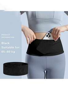 女士运动腰包 - 轻便马拉松腰包多功能手机袋 - 灰色 - 查看 3