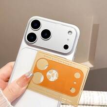 9D Tempered Glass Camera Lens Protector, Suitable For IPhone 17 Pro/17 Pro Max, Ultra-Thin Anti-Scratch, Auto-Adsorption, Anti-Fingerprint, Multiple Colors Available, Set Combination - Multicolor - View 2