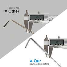 10 件重型金属帐篷桩，适用于户外装饰、园艺和天篷、圣诞装饰 - 銀色 - 查看 1