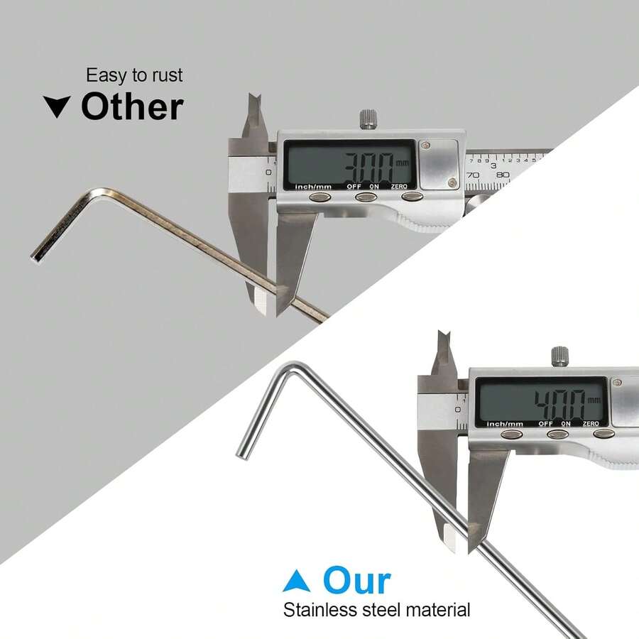 10 件重型金属帐篷桩，适用于户外装饰、园艺和天篷、圣诞装饰 - 銀色 - 查看 1