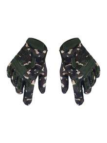 Black Gloves Seals Full Finger Protective Gym Gloves Male Training Fighting Outdoor Bicycle Riding Camouflage Gloves - Multicolor - View 6