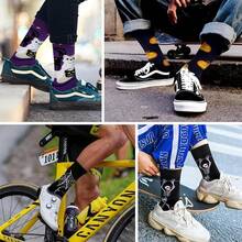 Men's Funny Novelty Crazy Pattern Dress Socks For Gifts - Orange/Red/Green/Multicolor Halloween-6m - View 3