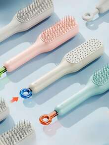 Luxury Smooth Expandable Plastic Magic Hair Brush, Used For Cleaning Hair And Scalp Without Damaging Hair. This Anti-Static Hair Brush Can Make Hair Smooth And Suitable For Household Use. - Multicolor - View 2