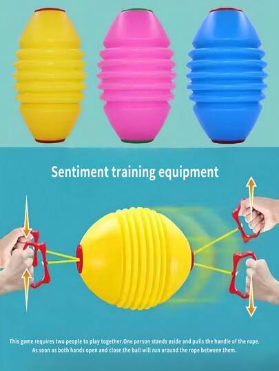 2-Team (4 Players Per Team) Outdoor Tug Of War Ball Game - Strengthens Strength And Coordination, Made Of Plastic In Vibrant Colors (Random), Perfect Gift For Christmas, Halloween, Thanksgiving