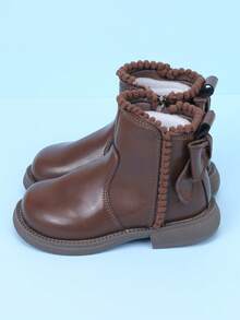 女童靴，秋冬季时尚短款公主靴