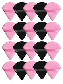 24个/15个/8个/3个装三角植绒化妆海绵套装，质地柔软蓬松，适用于面部和身体的粉扑，化妆美容工具混合套装，化妆品，便宜，房间装饰，梳妆台，旅行，卧室，化妆配件，粉扑，美妆蛋，粉扑，化妆海绵，便宜，圣诞礼物，化妆品，化妆工具，便宜货，礼物，女士礼物，圣诞礼物 - 黑色 - 查看 23