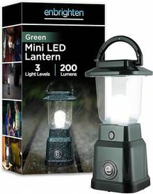 Linterna LED Mini para Camping Enbrighten, Alimentada por Batería, 200 Lúmenes, 40 Horas de Duración, 3 Niveles de Luz, Ideal para Senderismo, Actividades al Aire Libre, Emergencias, Nieve, Huracanes y Tormentas, Verde Azulado, 49561 - verde - Ver 7