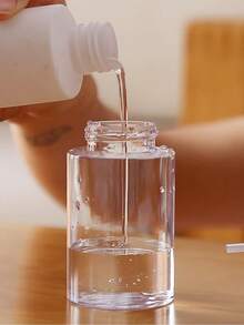 透明塑料指甲油卸除劑壓泵式分裝瓶，可重複填充空液體儲存容器，附翻蓋，便攜旅行尺寸，適用於美甲護理、卸妝、居家DIY及美甲沙龍用品，女性聖誕禮物首選 - 彩色 - 查看 5
