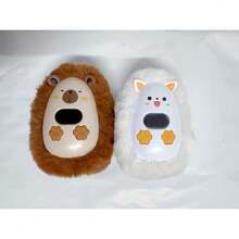 OBOVAY 1200mAh Plush Hand Warmer, 3-Gear Adjustable Temperature Pocket Hand Warmer, Cartoon Portable Hand Warmer For Indoor And Outdoor Use, Christmas Gift, Hand Warmer, Gift For Men, Christmas Stocking Stuffer, Rechargeable Hand Warmer