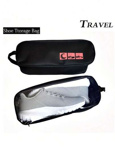 Foldable Zippered Shoe Bag, Unisex Travel Shoe Storage Pouch, Suitable For Vacation, Cruise, University Dorm, Business Trip, Gym, Office, Luggage Organization, Dust-Proof Home Shoe Storage Bag, Ideal For Students, Office Workers, Travelers, Fitness Enthusiasts