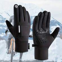 Unisex Thick Warm Winter Gloves, Outdoor Sports Touch Screen Gloves For Cycling, Hiking, Skiing, Windproof And Cold-Proof - Multicolor - View 7