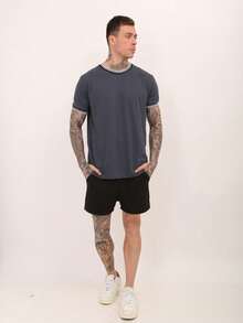 Men T-Shirts - 灰色 - 查看 2