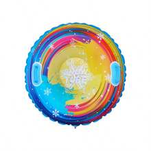 PVC Inflatable Ski Tube, Thick & Cold-Resistant Inflatable Ski Sled For Adults Outdoor Winter Sports, Full Color Options