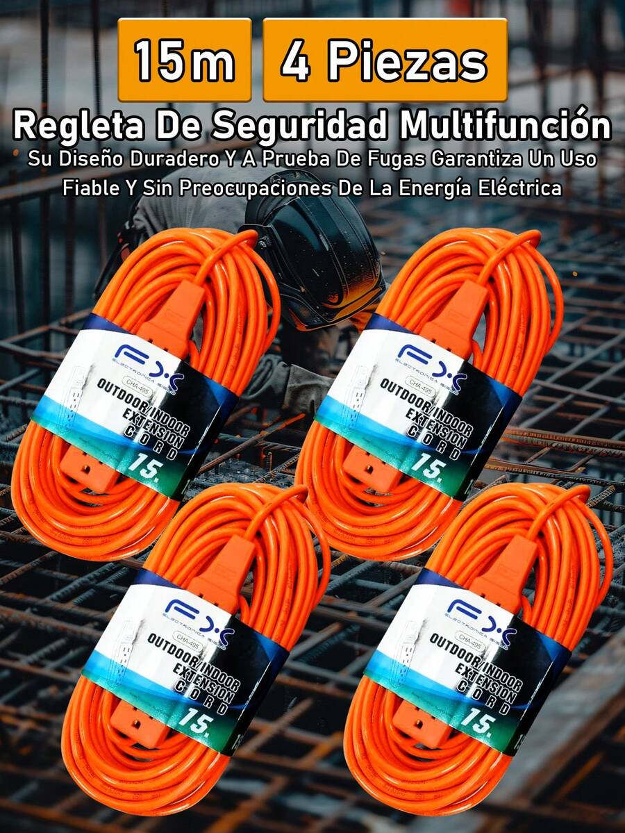 Extension Cords - 15 Metros--4 Piezas - View 1