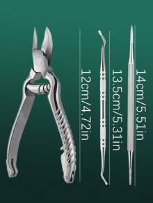 3pcs Manicure Set, 1pc Stainless Steel Nail Clipper, Foot Care Callus Remover, Multi-Function Tool