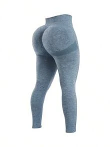 TNTOR Pantalones de yoga levantadores de glúteos de talla grande, pantalones ajustados de mujer de alta elasticidad y secado rápido con diseño de nalgas de melocotón, cintura media/alta, estilización y control del abdomen, adecuados para ejercicio, pantalones cortos de ciclismo