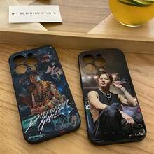 Custodia per telefono del cantante Jackson Wang compatibile con 15 Pro Max, 14 Pro Max, 12, 13 Mini, 11, XR, X, XS, 8, 7 Plus, in silicone, cover posteriore, compatibile anche con custodie per iPhone 17, 17 Pro, 17 Pro Max