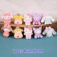 50pcs Sanrio Cartoon Tsukineko Family Series, Hello Kitty, Kuromi, My Melody, Pompompurin And Cinnamoroll Cute Mini Character Pendant Set, Suitable For Resin DIY, Jewelry Making Accessories, From Famous Brand, Ideal For Decoration And Holiday Gifts, Handmade Crafts, Phone Charms, Funny Design, Adorable Charm, Lightweight Material, High-Quality Decorative Accessories, Mini Figurines, Decorative Charm, Craft Hobby, Jewelry Makers, Valentine's Day Small Gift