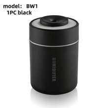 1 szt. Kolorowy dyfuzor LED, domowy elektryczny dyfuzor zapachowy, mini nawilżacz powietrza – cichy, zasilany przez USB, bezgłośna praca, możliwość dodawania olejków eterycznych i zapachów, odpowiedni do sypialni, salonu, wystroju biura, nowoczesny nawilżacz, plastikowy nawilżacz powietrza