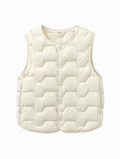 Balabala 2026 Winter Tween Girl's Lightweight Down Vest, Water-Resistant & Warm