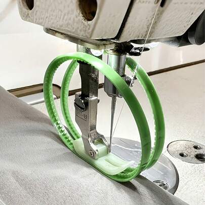 Pie prensatela para máquina de coser industrial, ideal para cuero sintético y telas delgadas, compatible con tejidos de punto, incluye barra de presión ajustable, accesorios para máquina de coser, herramientas de costura