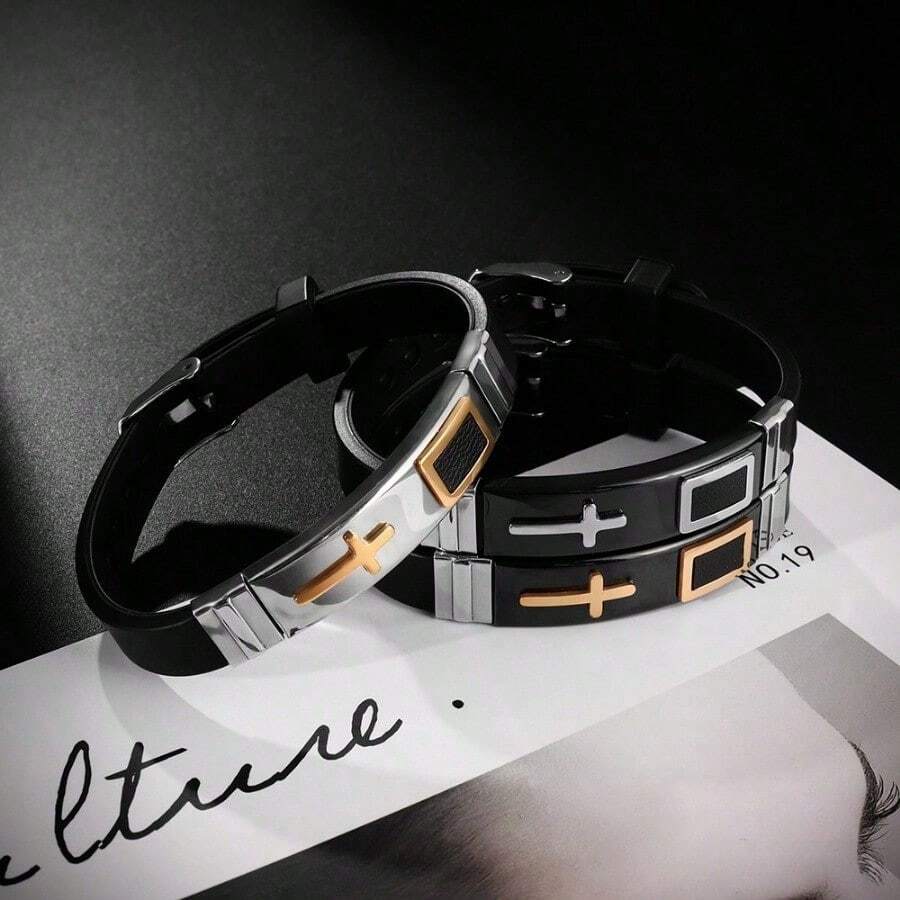 Men Bangles - Black - View 1