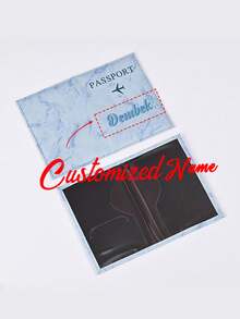 Customizable Mini Passport Holder, Travel Document Organizer And Card Case, Suitable For Gifts And Daily Use, Fashionable And Durable, Ideal For Travel And Business, Great For Family, Friends, Couples, Birthday, Holiday, Christmas Gifts - Pink - View 10