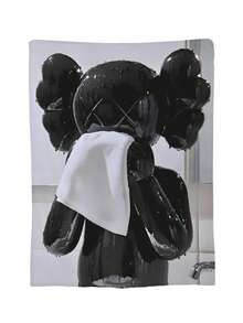 Kawss Kawaii Kaw  Blanket Super Soft Flannel Blanket Lightweight Warm And Comfortable Blanket Adult Gifts For All Seasons No Linting, Machine Washable - Black - View 3