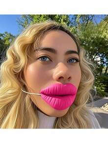1pc Pink Sexy Lips Prop, Funny Sausage Mouth, Adult Party Gag Gift, Creative Surprise Gift For Party, Birthday, Christmas, Halloween Costume Party - Multicolor - View 7