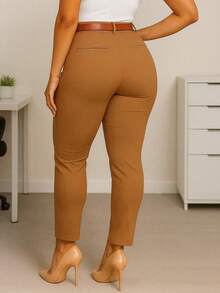 Women Pants - Camel - View 2