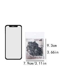 CANDY POETRY 30 件/包复古装饰贴纸，适用于剪贴簿、创意美学贴纸贴花、DIY 工艺材料、节日礼物、个性化剪贴簿学校用品 - 查看 10