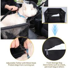 Dog Car Seat, Travel Pe-Style Dog Booster Seat, Breathable Dog Car Seat, With Adjustable Seat Belt Design, Travel Dog Car Seat Specially For Small Dt Cageogs - Pink - View 8
