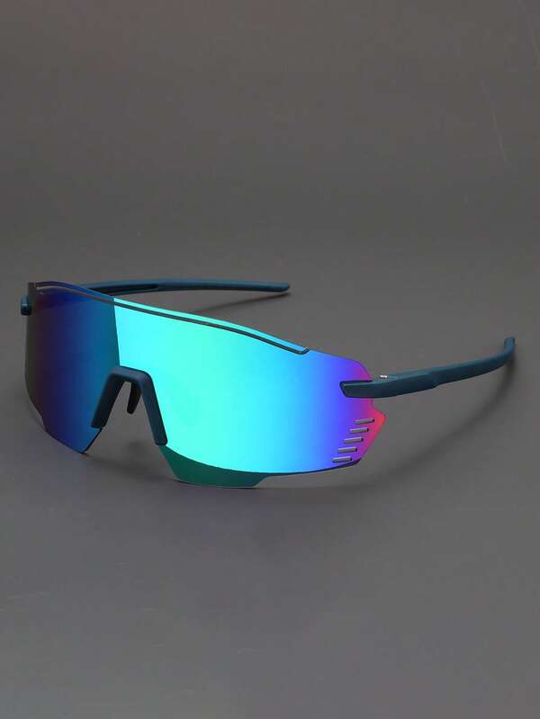 نظارة رياضية كبيرة الإطار مناسبة للجنسين للرياضات الخارجية مثل المشي لمسافات طويلة، القيادة الوعرة، الجري، الشاطئ، كرة القدم وغيرها من الرياضات اليومية