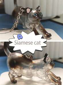 迷你宠物毛发收纳盒，透明猫毛收纳盒挂件，狗狗毛发收集器钥匙扣，透明毛发收纳盒，猫毛收纳瓶钥匙扣，可爱动物毛发收纳挂件，包包挂件，狗狗毛发收纳胶囊，汽车钥匙扣，手机挂件，宠物爱好者的最佳礼物，送给爱人、朋友、家人、老师的创意礼物，返校必备，节日和周年纪念礼物（仅含盒子） - 彩色 - 查看 8