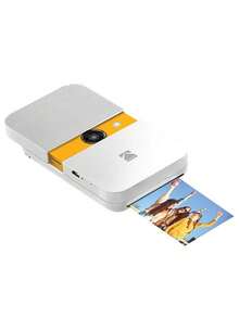 Kodak Câmera Polaroid Smile: fotos instantâneas, impressão sem tinta. Qualidade de imagem HD de 10 megapixels. Salve e imprima depois. Visor LCD deslizante para maior liberdade criativa. Branco padrão.