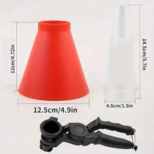 通用漏斗带可调节宽度夹，多功能PVC塑料换油工具套装，适用于汽车发动机机油加注 - A - 查看 10