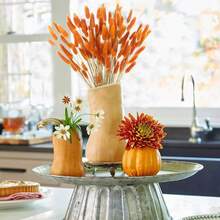 100 piezas de ramos de colas de conejo secas y mezcladas - Perfectas para arreglos florales DIY y decoración del hogar | Ideal para bodas, estilo rústico y celebraciones como Halloween, San Valentín, Acción de Gracias y Navidad