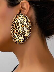 Leopard Oval Hammered Pattern