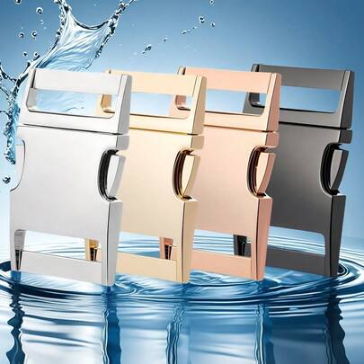 2个/包 10-30毫米金属侧扣 适用于伞绳手链 狗猫项圈 缝纫DIY包袋 行李箱 户外背包配件