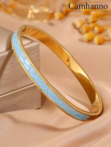 1 件不锈钢夏季海滩风格手链，适合女性日常装饰、毕业、生日礼物 - 多色7 - 查看 4