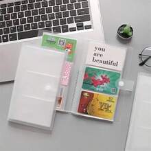 80/120/200 Slots Cards Holder Large Capacity Collection Album Binder Photocards Storage Book Portable Ticket Card Book Organizer