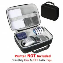 8 Rolls DYMO Label Maker Replacement Label Tape, Model 91331, Black On White Plastic Label Tape, 12mm X 4m (1/2" X 13'), Black On White, Compatible With Dymo LetraTag 200B, LT100H, LT100T, School Supplies, Back To School Season - Black On White - View 7