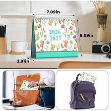 2026-2027 Desk Calendar, Flip Calendar With Stickers, 18 Months From January 2026 To June 2027, Compact And Practical For Home Office (Green Jan. 2026-June 2027) - Green Jan. 2026-jun. 2027 - View 11