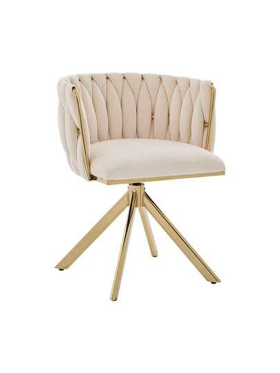 Fluwelen Seats Heavy Metal Frame, 180 Degree Swivel Function, Back, Zachte Luxurious Flexible Between Living Room, Budol Creative Workspace (Set Of 2) view 7