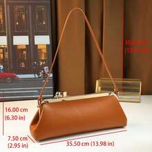 New Arrival High-End Spherical Metal Clip Baguette Bag, Women Large Capacity Shoulder Bag, Evening Bag With Chain Strap - 彩色 - 查看 3