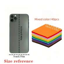 20/40 tấm vải nỉ không dệt sáng màu, hình vuông 10*10cm, polyester chất lượng cao, nhiều màu, thích hợp cho đồ thủ công tự làm, dự án may vá, dự án trường học và đồ trang trí Lễ Tạ ơn, đồ dùng may vá | Vải sáng màu | Kết cấu mềm mại, chất liệu mềm mại và bền cho đồ thủ công, sổ lưu niệm, trang trí nhà cửa, gói quà - nhiều màu hỗn hợp, vải may vá, lý tưởng cho đồ trang trí tiệc sáng tạo, tấm vải nỉ tiệc, đồ trang trí tiệc, quà tặng tiệc - Nhiều màu - Xem 9