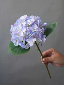 1pc New Short Branch Hydrangea Artificial Flower, Living Room Decor, Photography Prop
