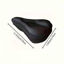 Bike Seat Cushion - Soft And Thickened Gel Bicycle Saddle Pad Enhances Riding Comfort, Suitable For Road And Mountain Bikes. Bike Seat Cover - Cycling Accessories Featuring Sponge Bike Seat Cushion With Center Groove Ventilation Design.